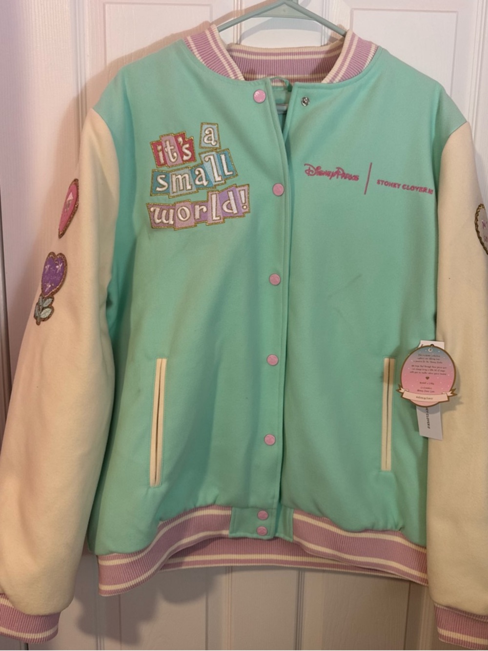 Stoney Clover Lane It’s A Small World Varsity Jacket Disney Parks Large